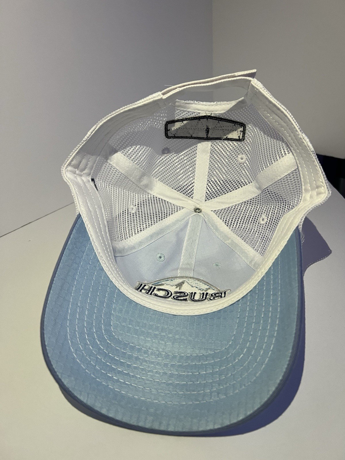 Busch Light Hat NASCAR Racing Stewart Hass #4 Blue Blue Mesh Mens SnapBack New