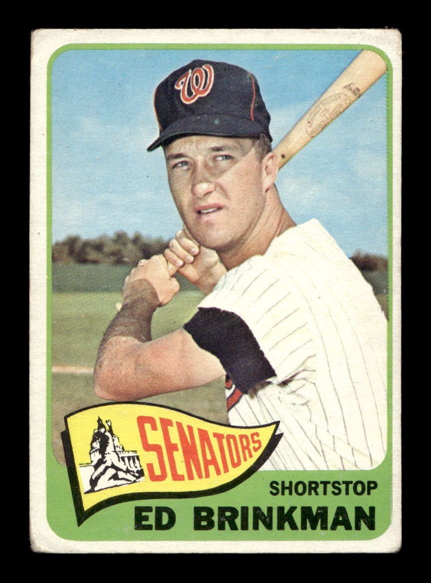 1965 Topps #417 Ed Brinkman Senators VG+ *a8