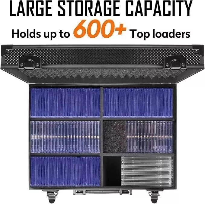Card Case Storage Box for Toploader 600+ 35PT 3″x4″ Trading Sport Card w/