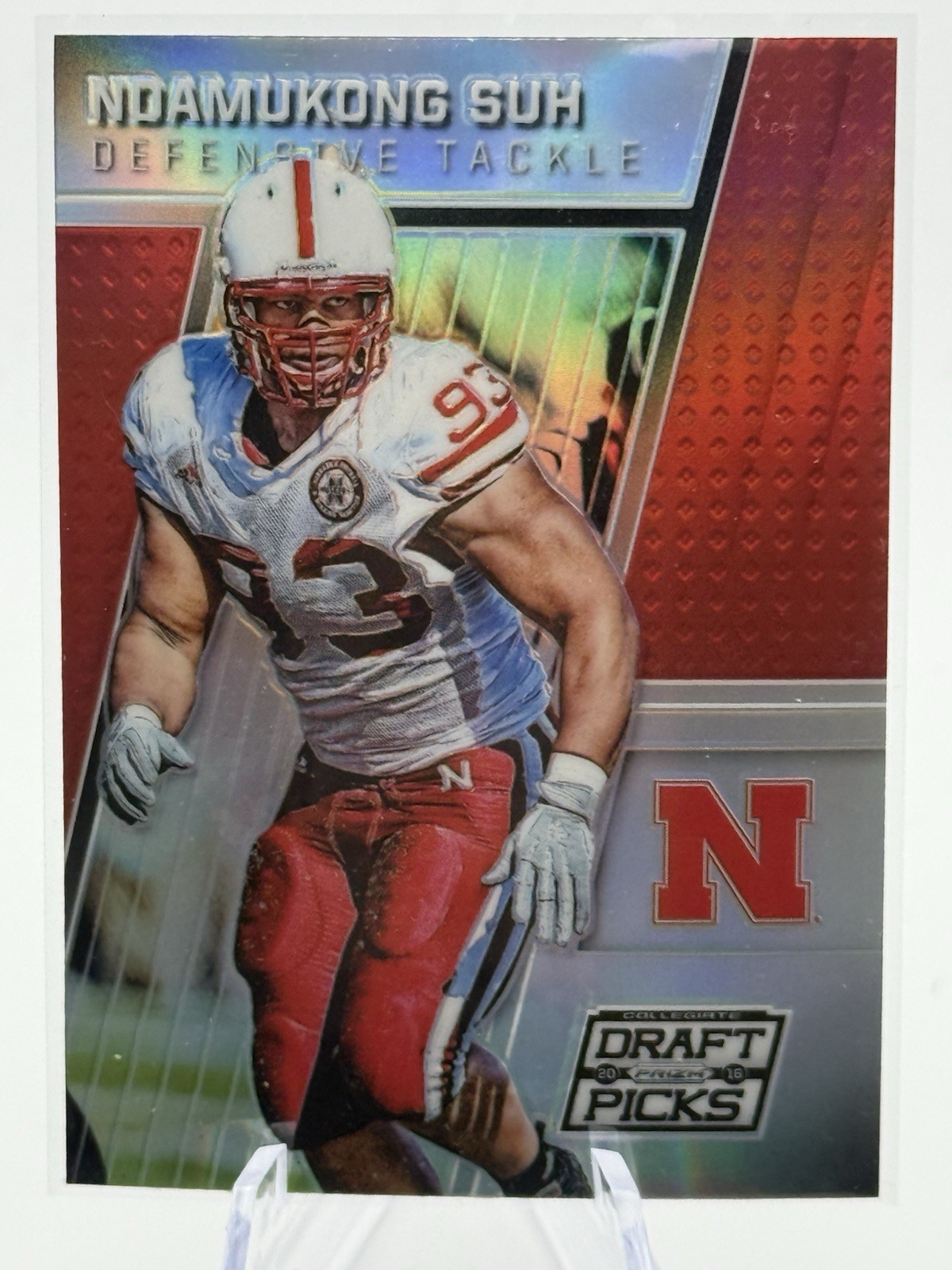 2016 Prizm Collegiate Draft Picks – Ndamukong Suh Silver Prizm (RC) #77