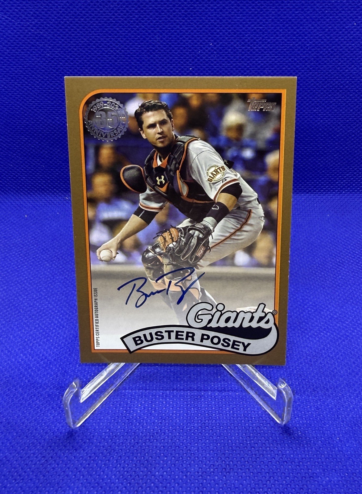 Buster Posey 1989 Auto From 2024 Topps Update 1/50 Giants