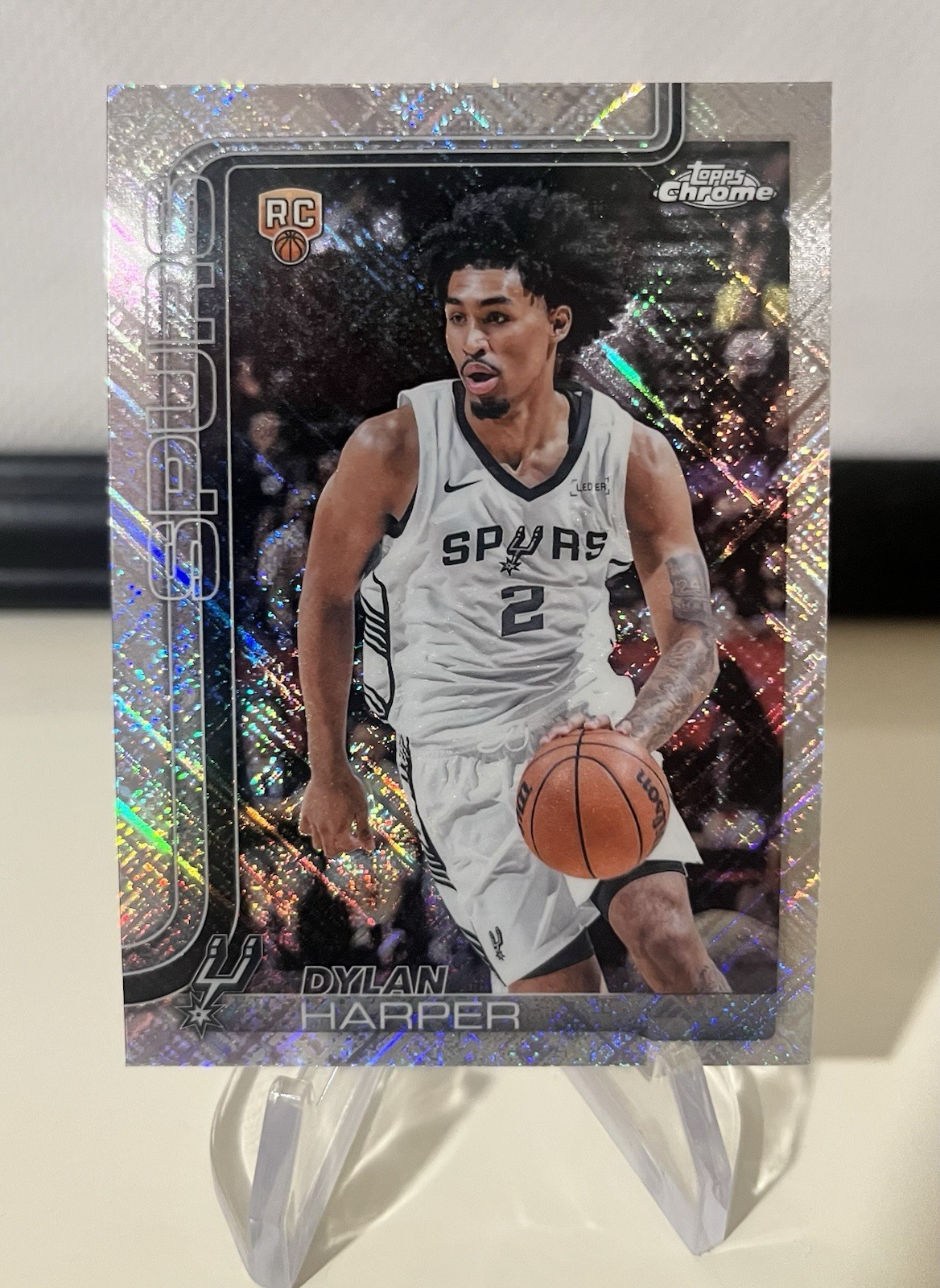 2025-26 Topps Chrome Skylight Refractor RC #252 Dylan Harper Rookie 🔥