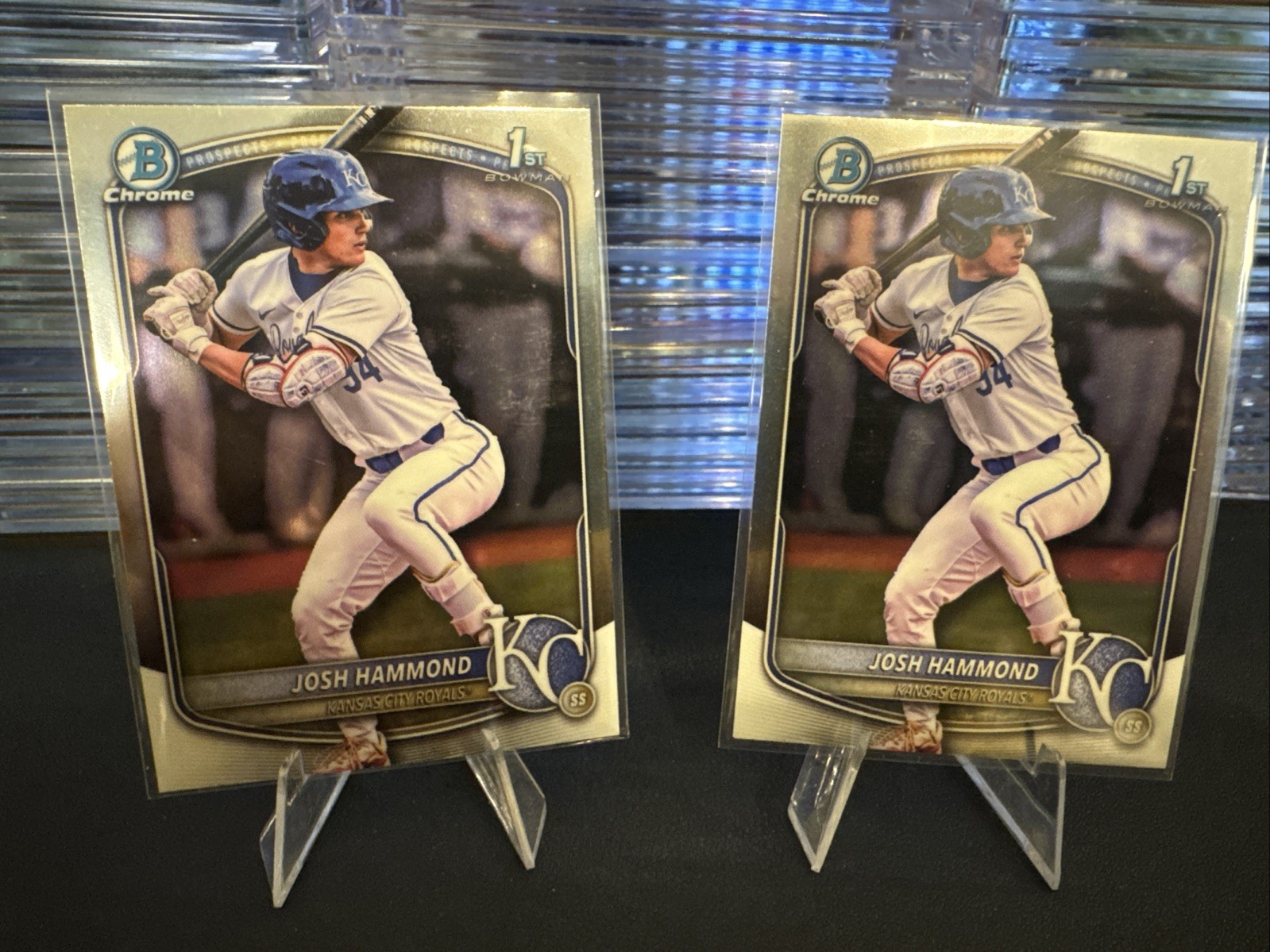 2025 Bowman Chrome Josh Hammond BDC-185 2 Card Lot Royals