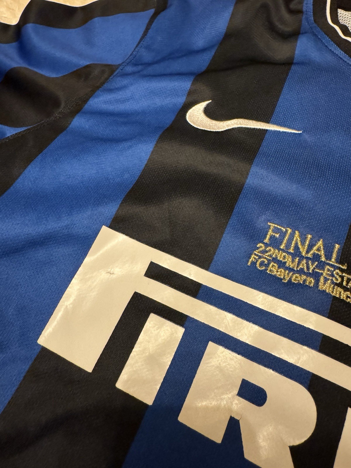 Nike Inter Milan Final Madrid 2010 Jersey Shirt XL Pirelli Champions League