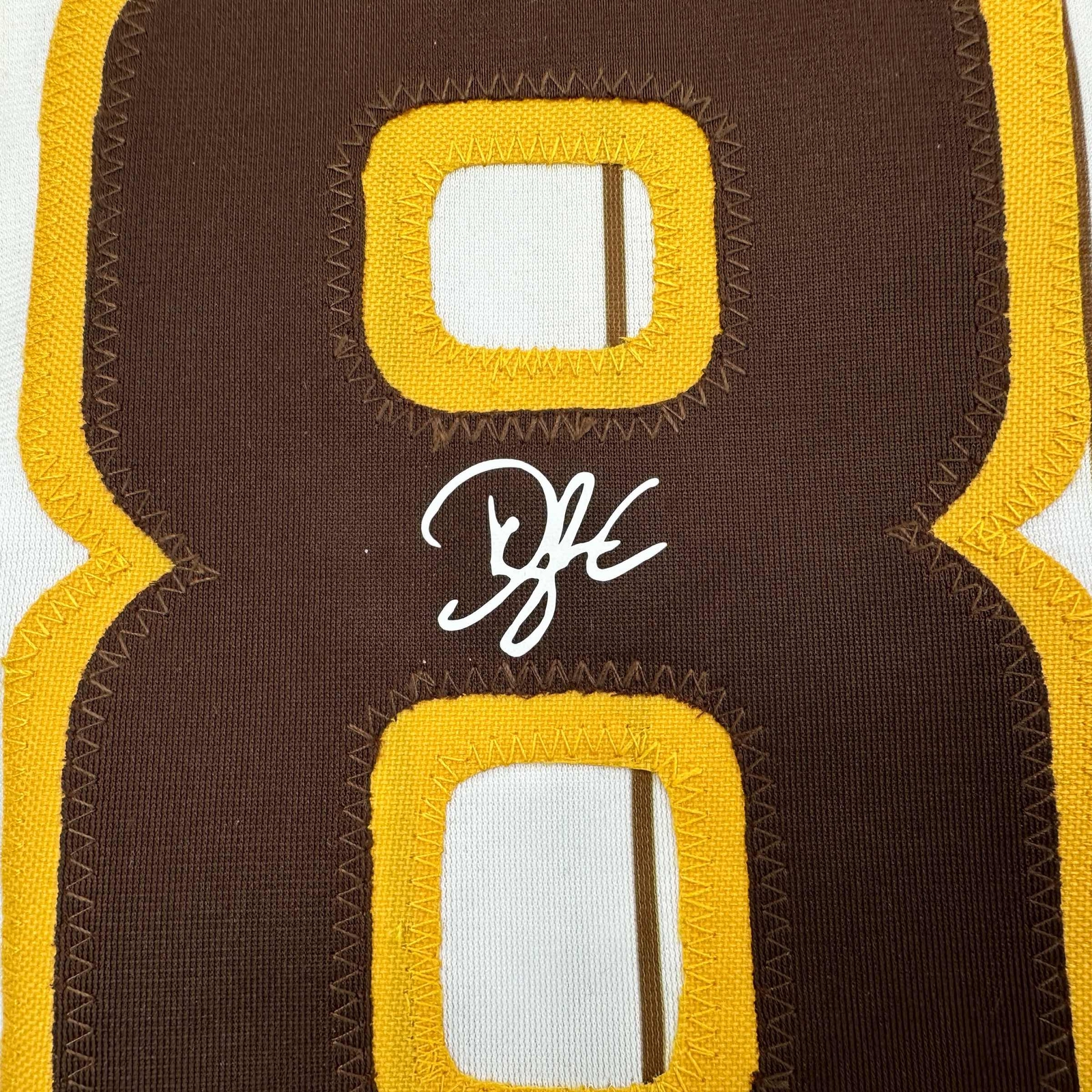 Facsimile Autographed Dylan Cease San Diego Pinstripe Reprint Jersey Men’s XL