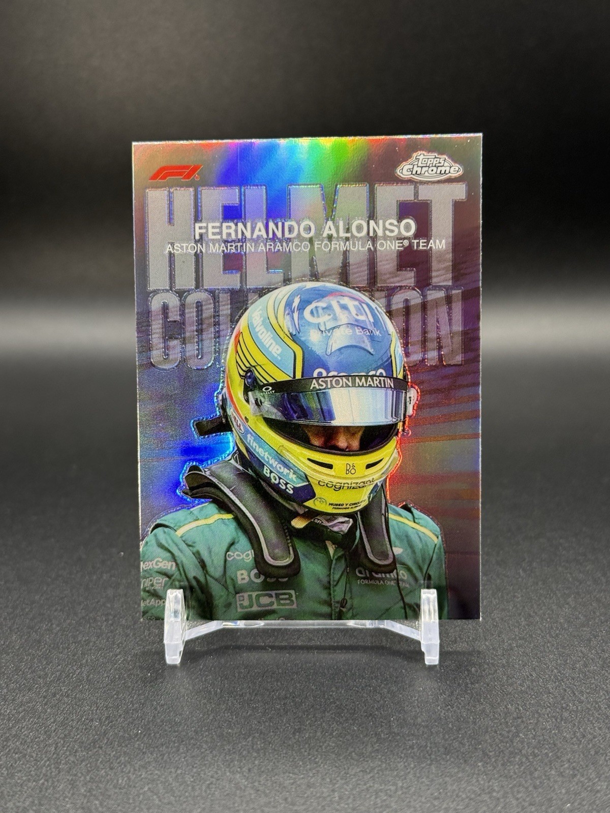 2024 Topps Chrome Formula 1 Helmet Collection Fernando Alonso #HC-10