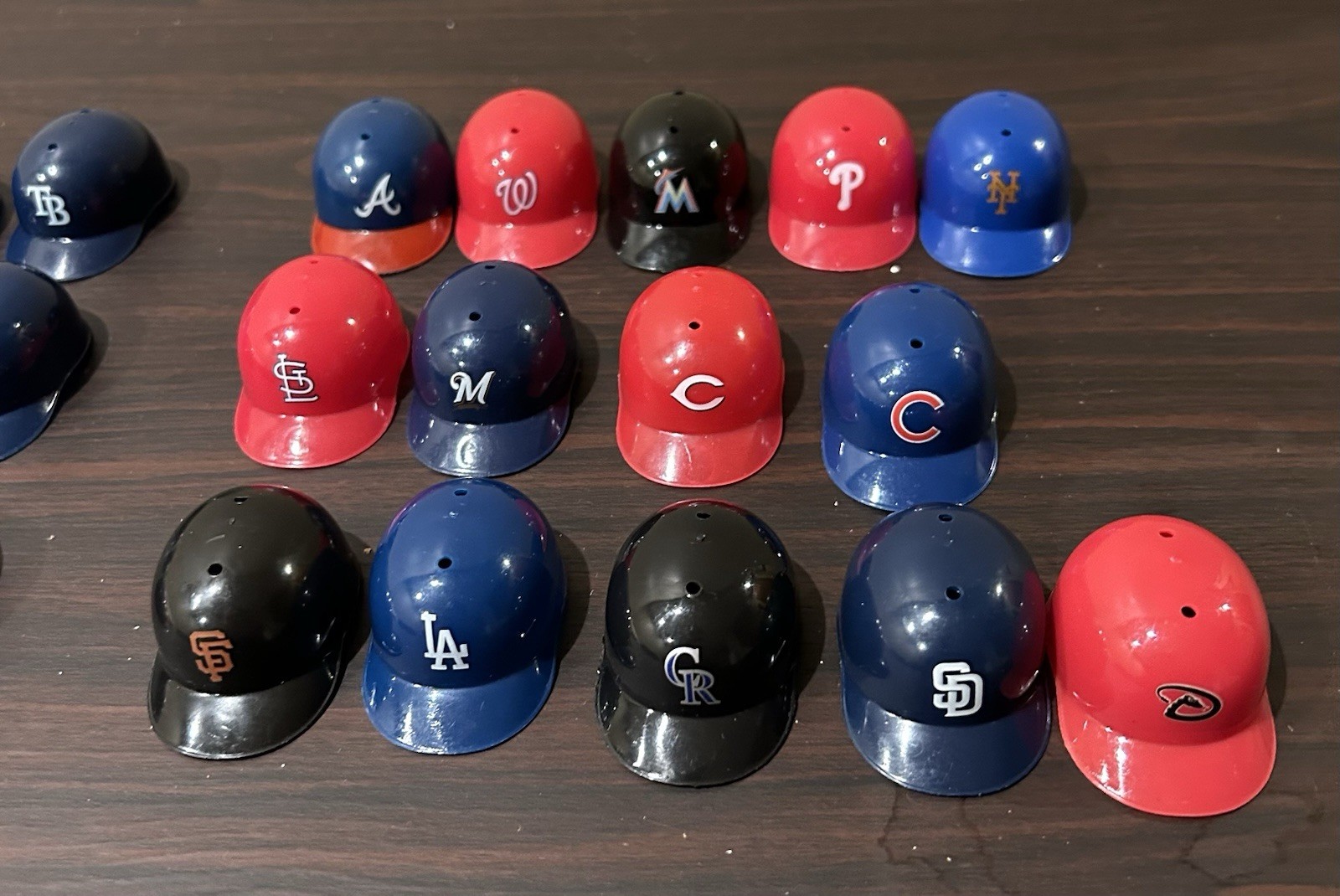 Mini MLB Baseball Helmets Lot Of 25