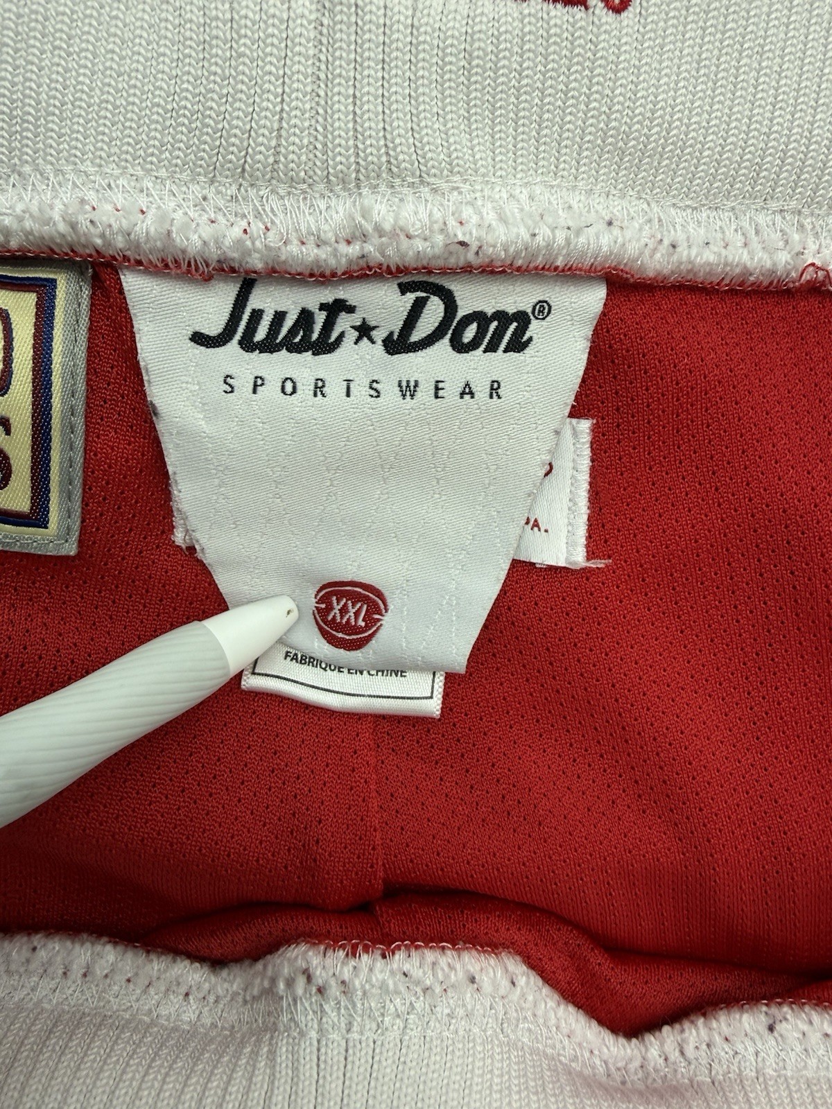 BNWT Chicago Bulls Mitchell & Ness x Just Don Pants 1997/98 Size XXL Red P53