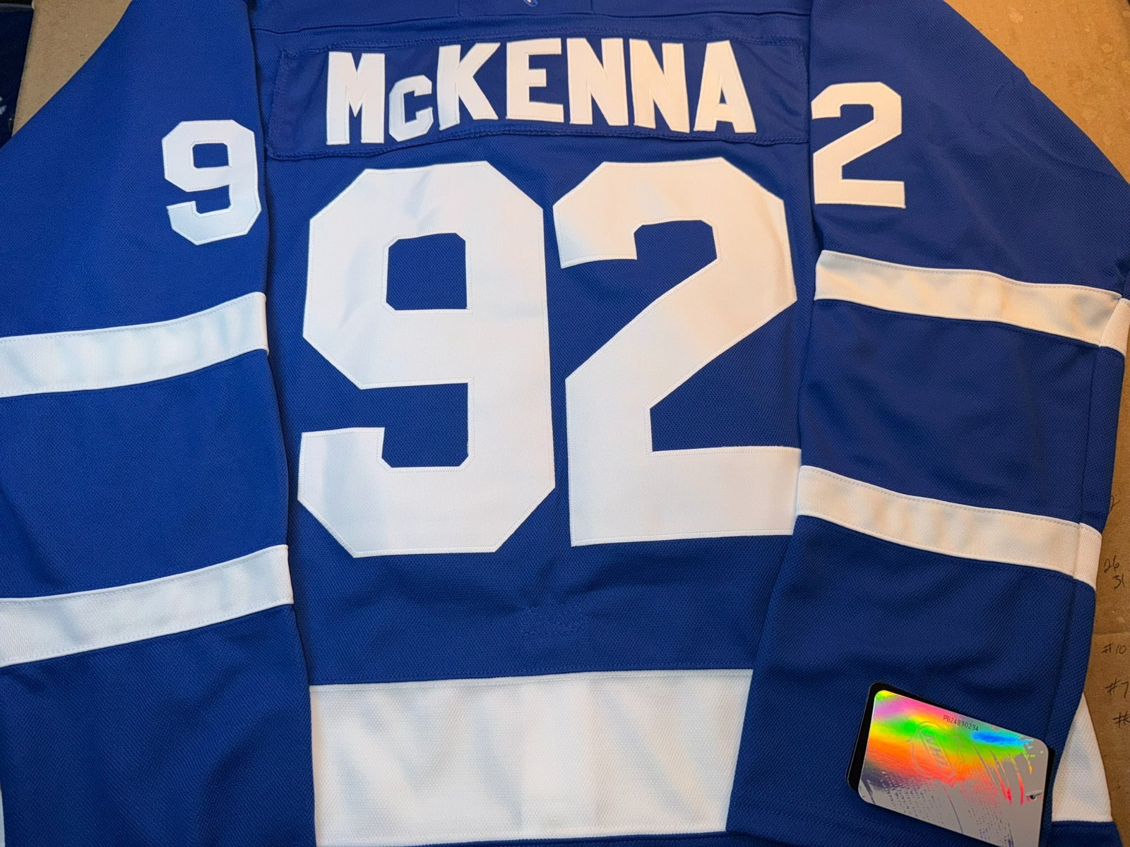 NEW Toronto Maple LEAFS #92 Gavin McKenna BLUE Jersey 54(XL) NEW