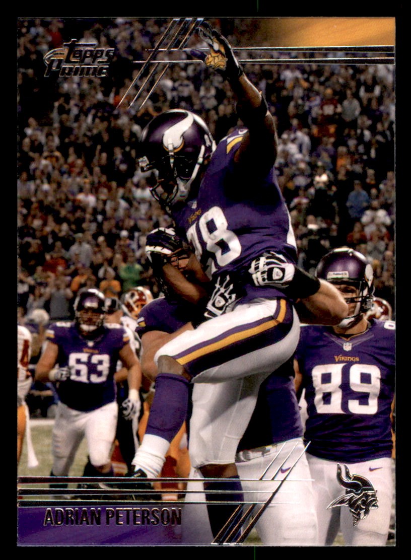 2014 Topps Prime Adrian Peterson Variation #25b Minnesota Vikings