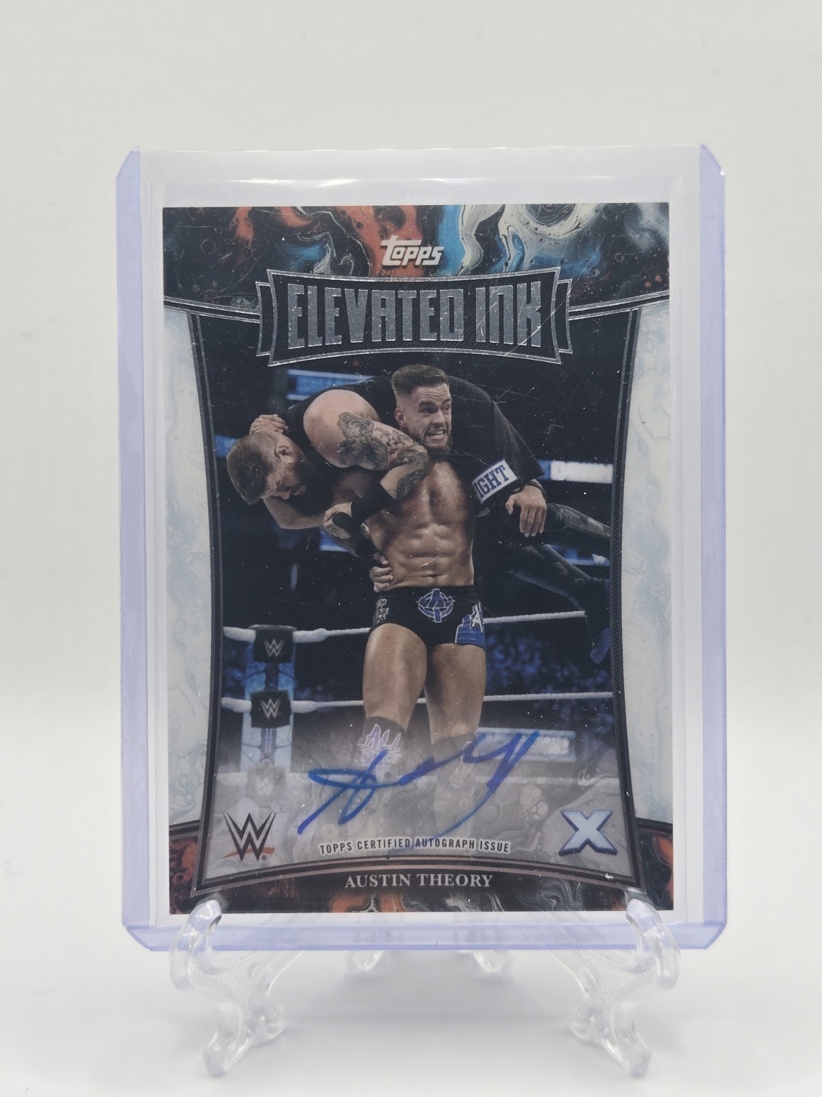 2025 Topps Exalted WWE – Elevated Ink Austin Theory #ELI-ATY (AU)