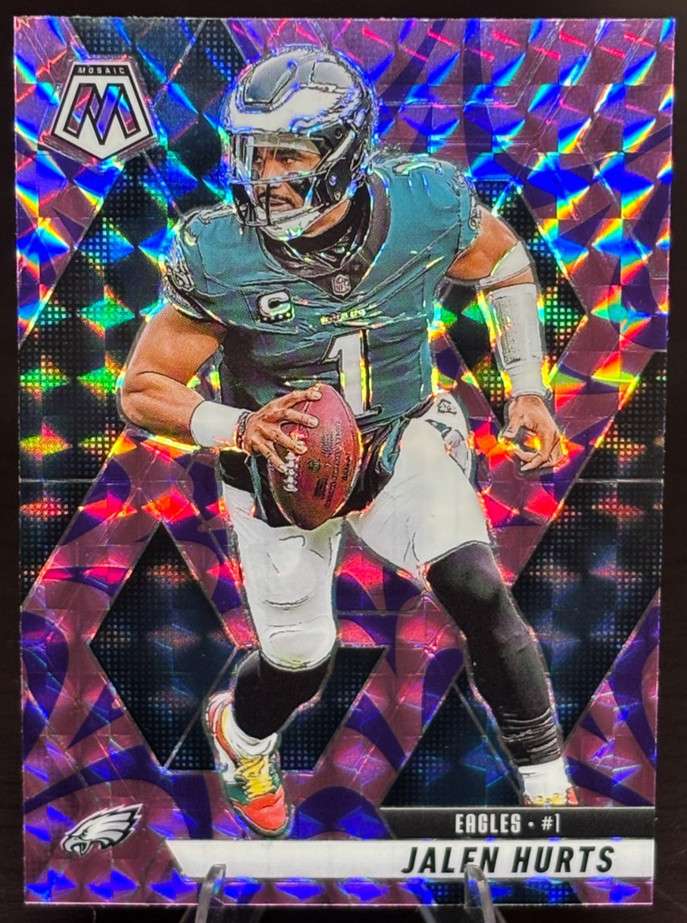Jalen Hurts 2025 Panini Mosaic #1 Mosaic Prizm Eagles QB Card