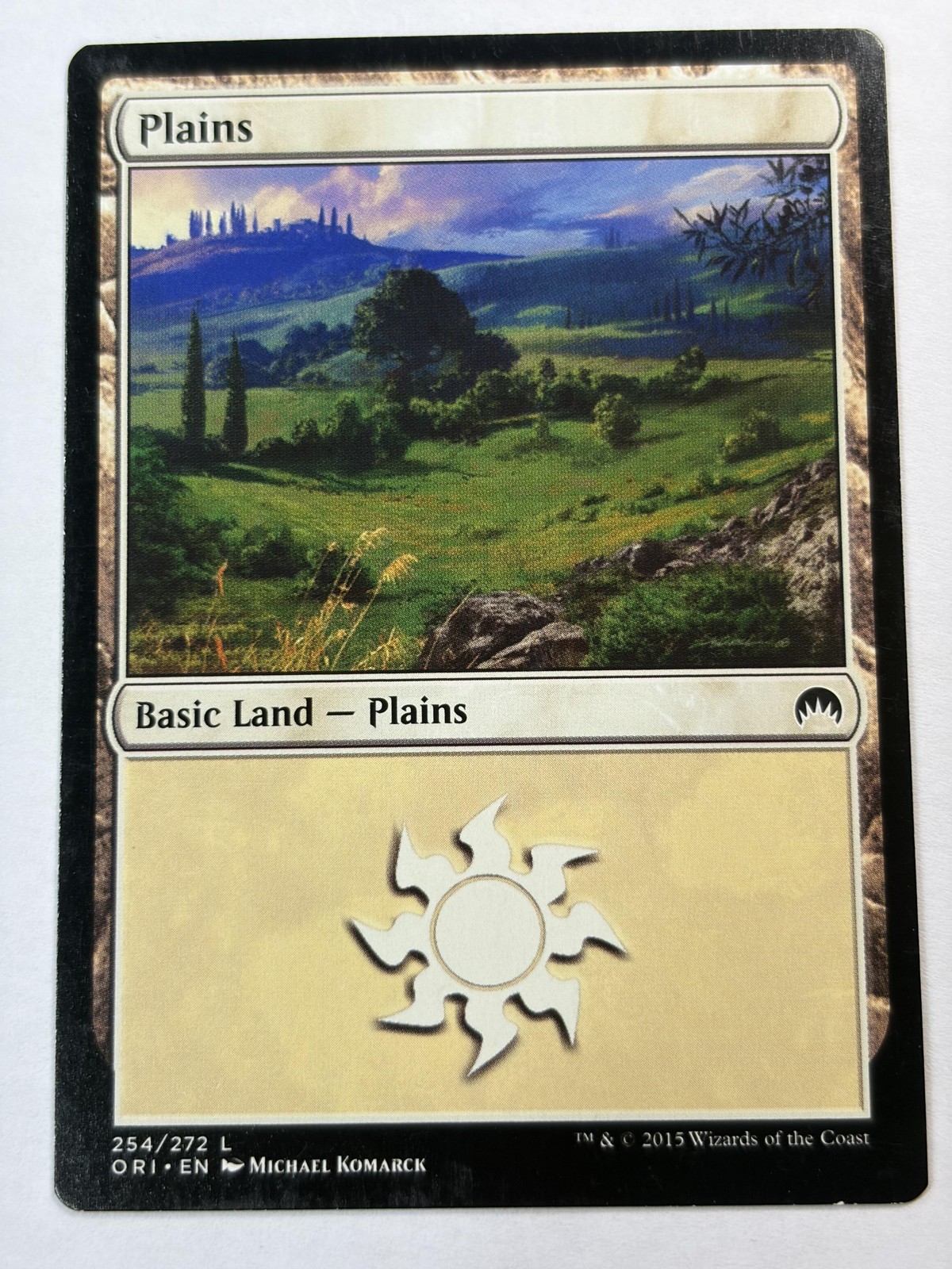 2015 Wizards Of The Coast Plains #254/272 L Magic Origins ORI Basic Land MTG NM