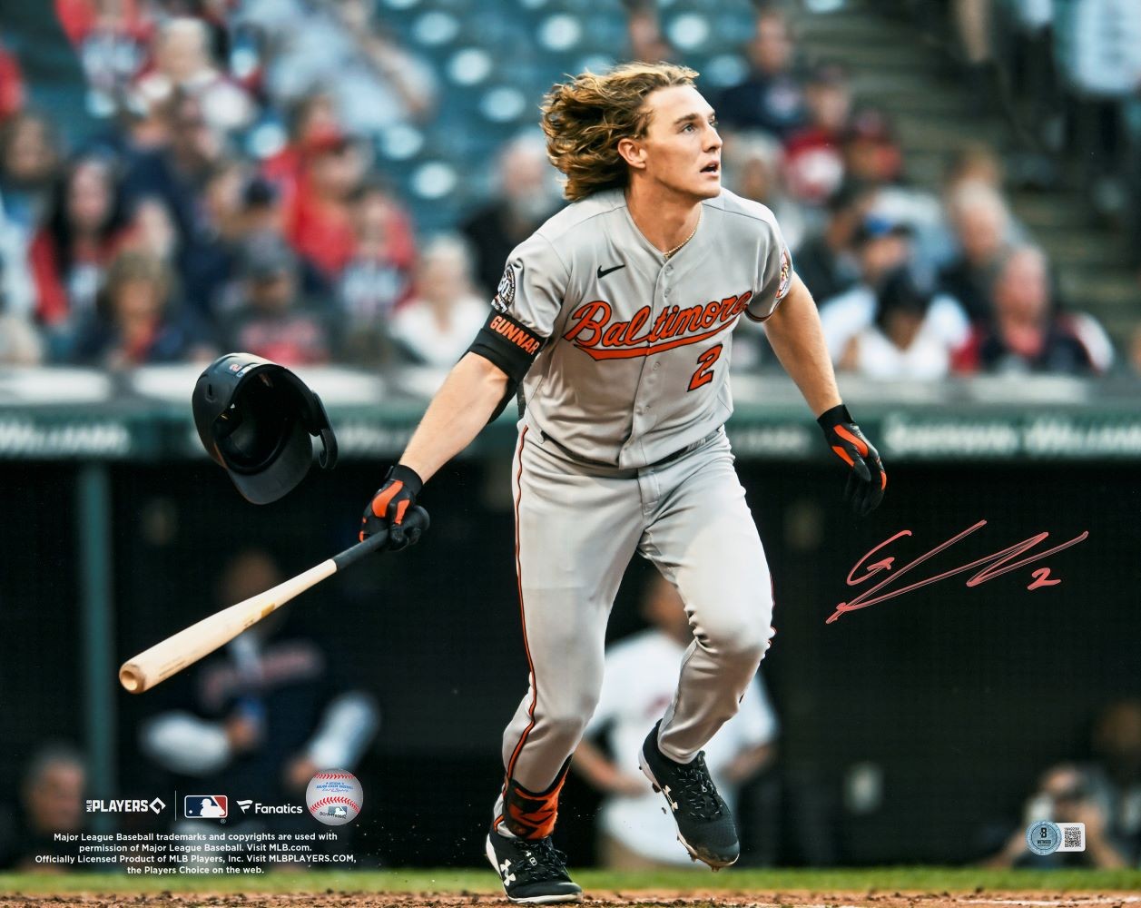 Gunnar Henderson Signed 16×20 Baltimore Orioles Photo BAS ITP