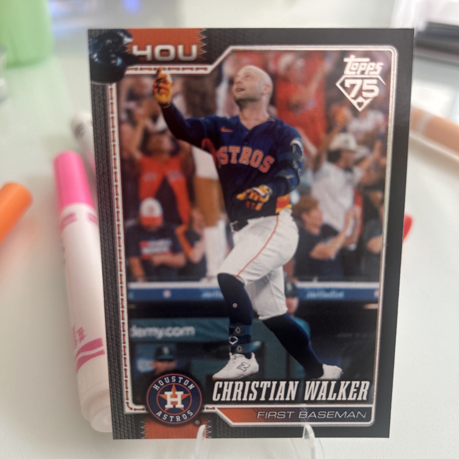 2026 Topps Series Two Christian Walker #495 Black Parallel / 75 Houston Astros