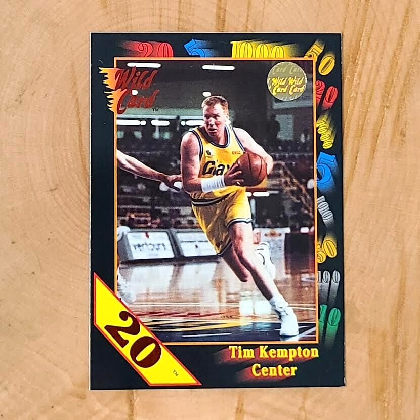 1992 TIM KEMPTON Wild Card Collegiate 20 Stripe Parallel SP Card #73