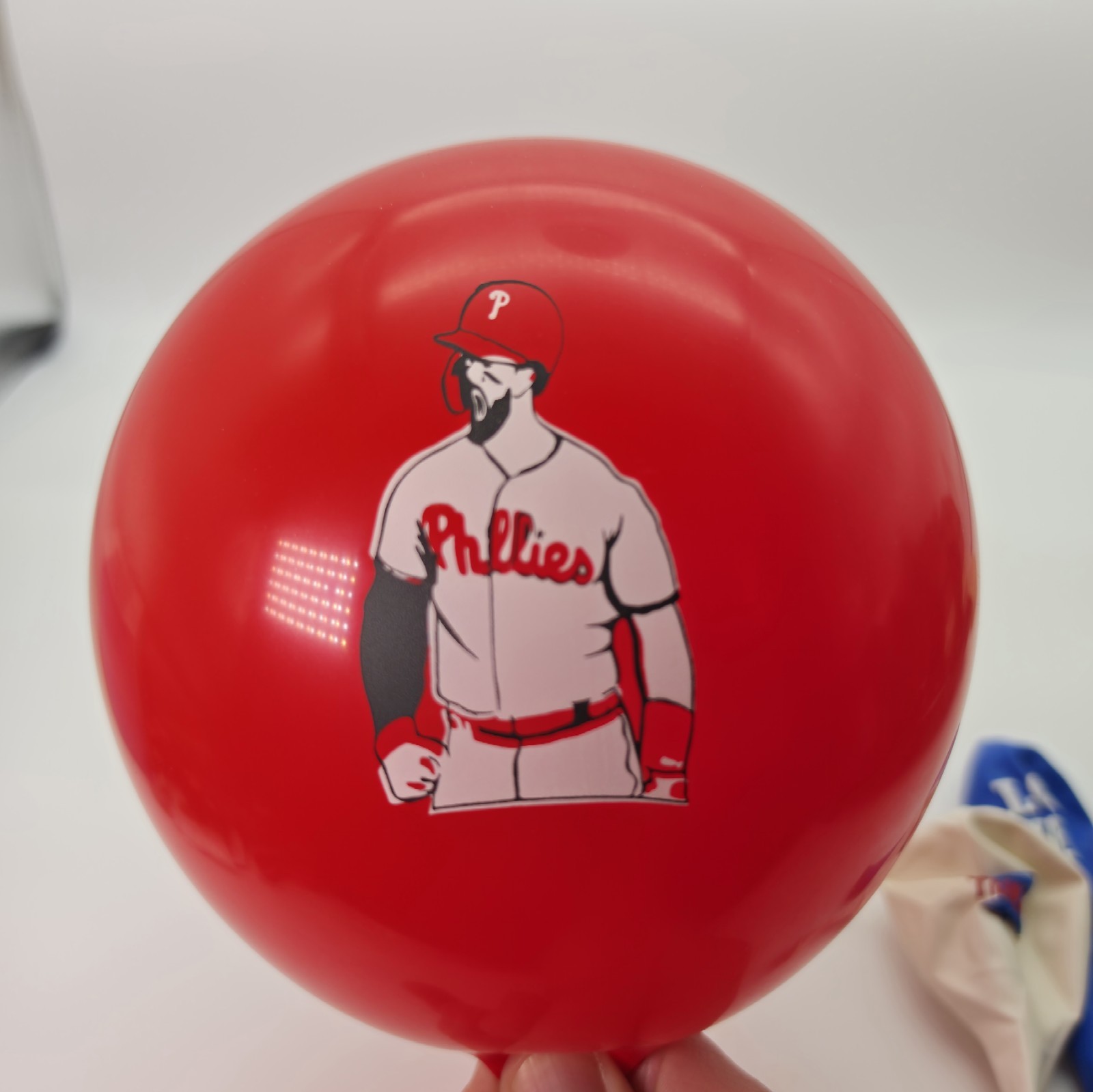 Latex Party Balloons Red White Blue Phillies Designs 18 Count Birthday Game Day
