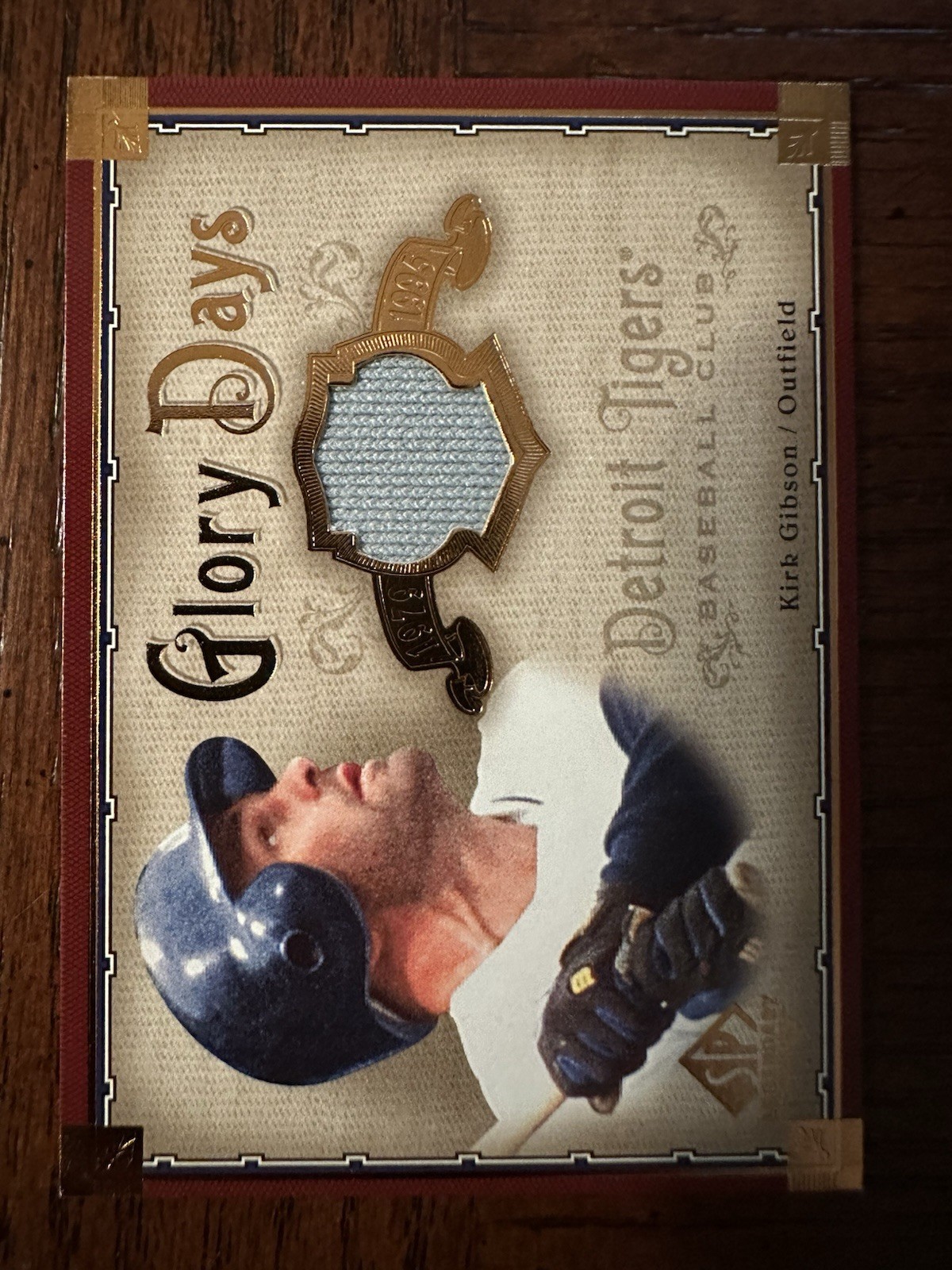2005 SP Legendary Cuts – Glory Days Kirk Gibson Game Used Jersey