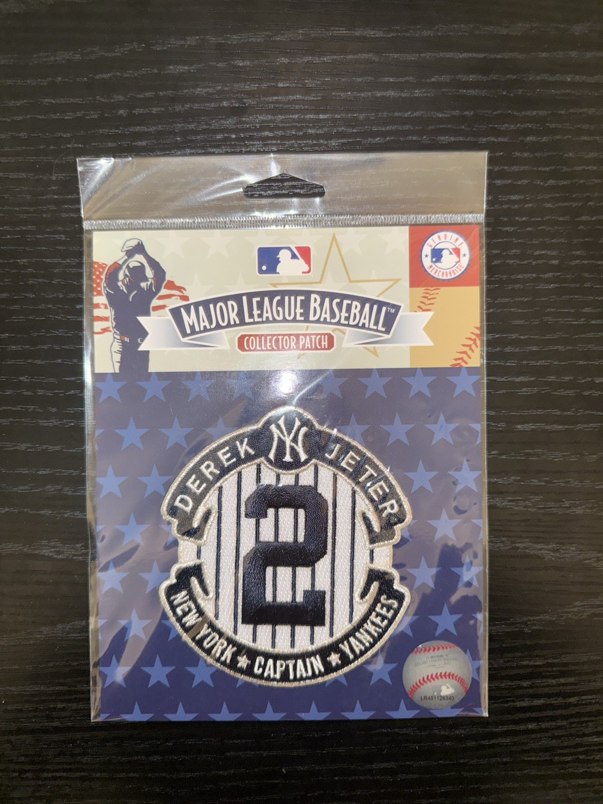 The Emblem Source Derek Jeter New York Yankees MLB Collector Patch #2 Navy/White
