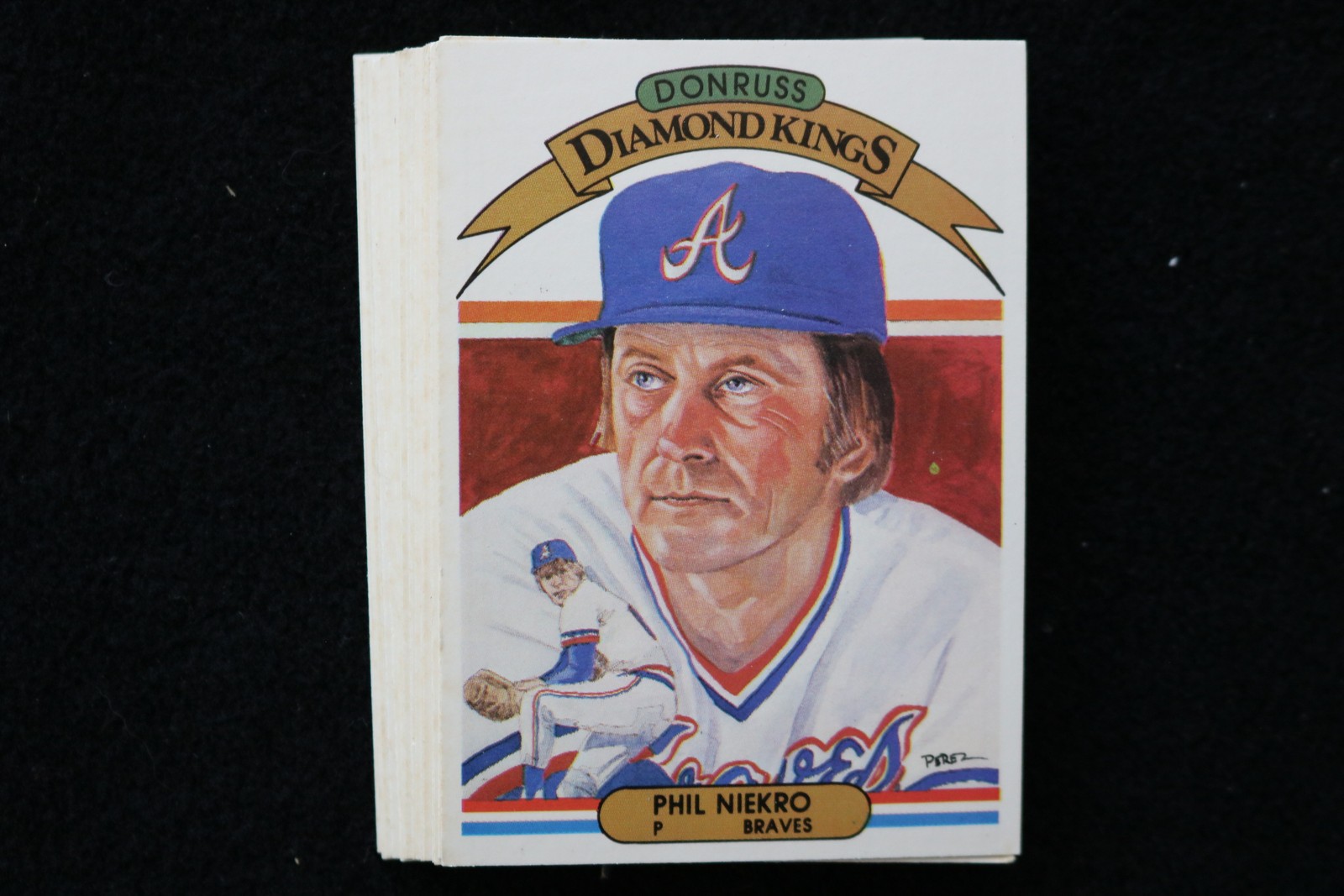 PHIL NIEKRO 1982 DONRUSS DIAMOND KINGS BASEBALL CARDS-#10- NM-MT -LOT OF 23- #16