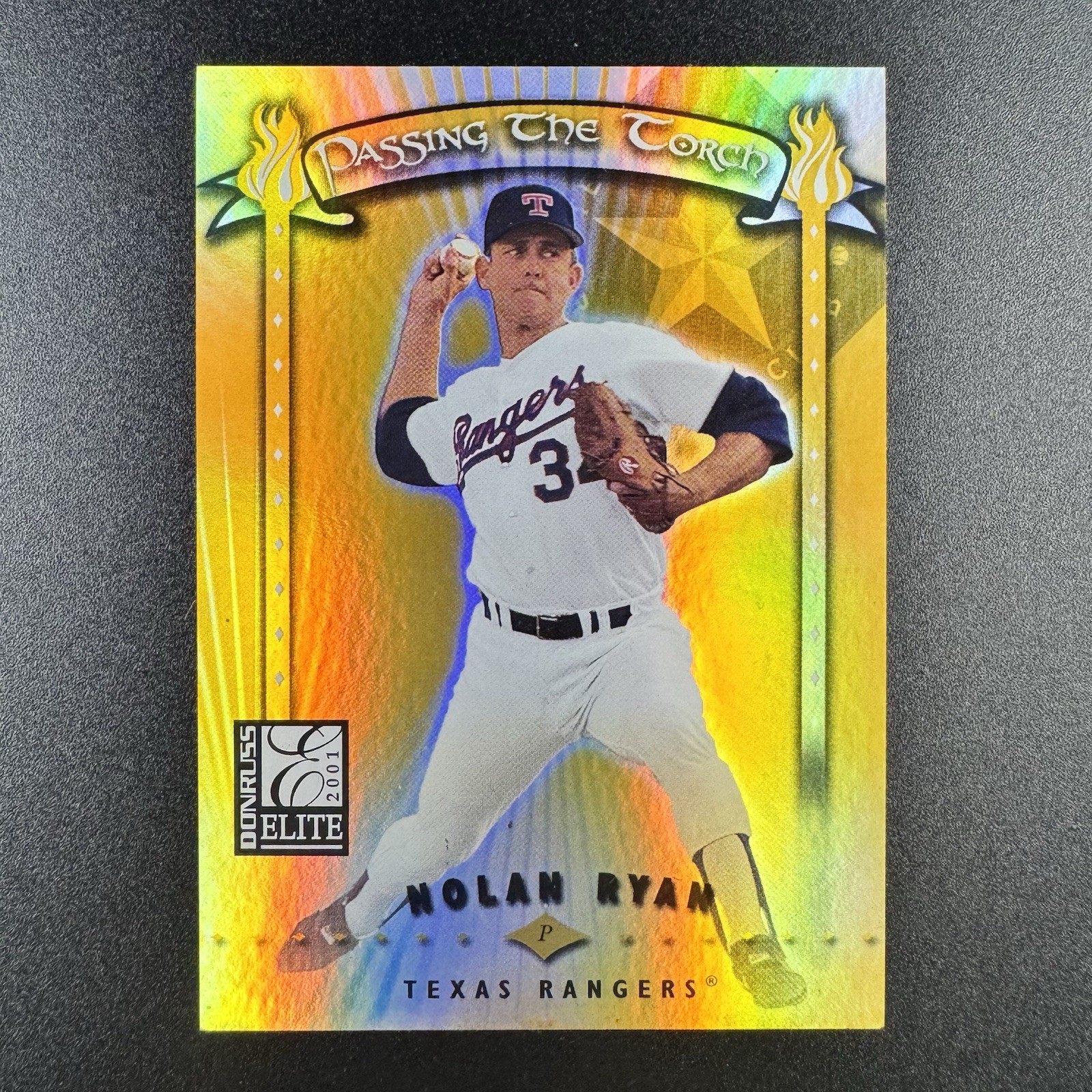 Nolan Ryan 2001 Donruss Elite Passing the Torch #PT-11 /1000 Rangers Rare
