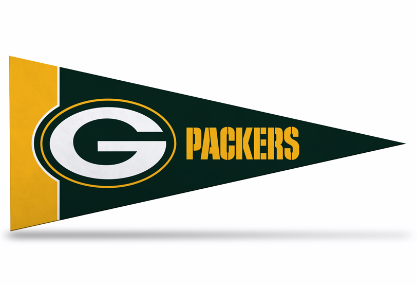 New NFL Green Bay Packers Mini Pennant 9″x4″ Felt, Made in USA