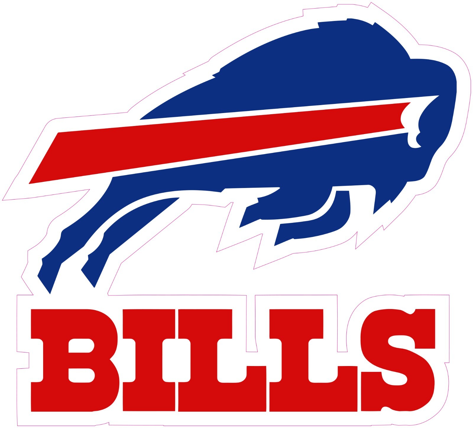 Buffalo Bills Football Heat Transfer Vinyl Iron On