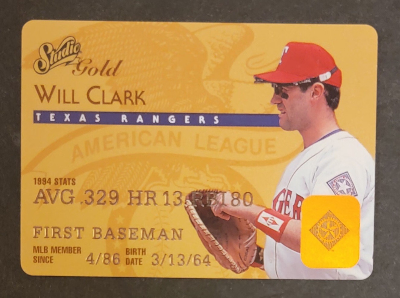 1995 Studio Baseball Gold Insert Singles U Pick