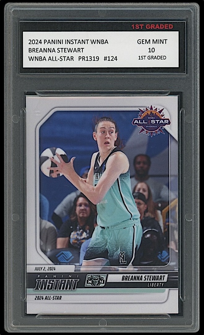 Breanna Stewart 2024 Panini Instant WNBA 1st Graded 10 All-Star Card #124
