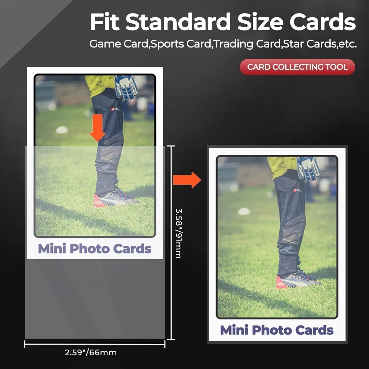 200/500/1000CT Semi Rigid Card Holders + Free Sleeves For 35pt Standard Trading
