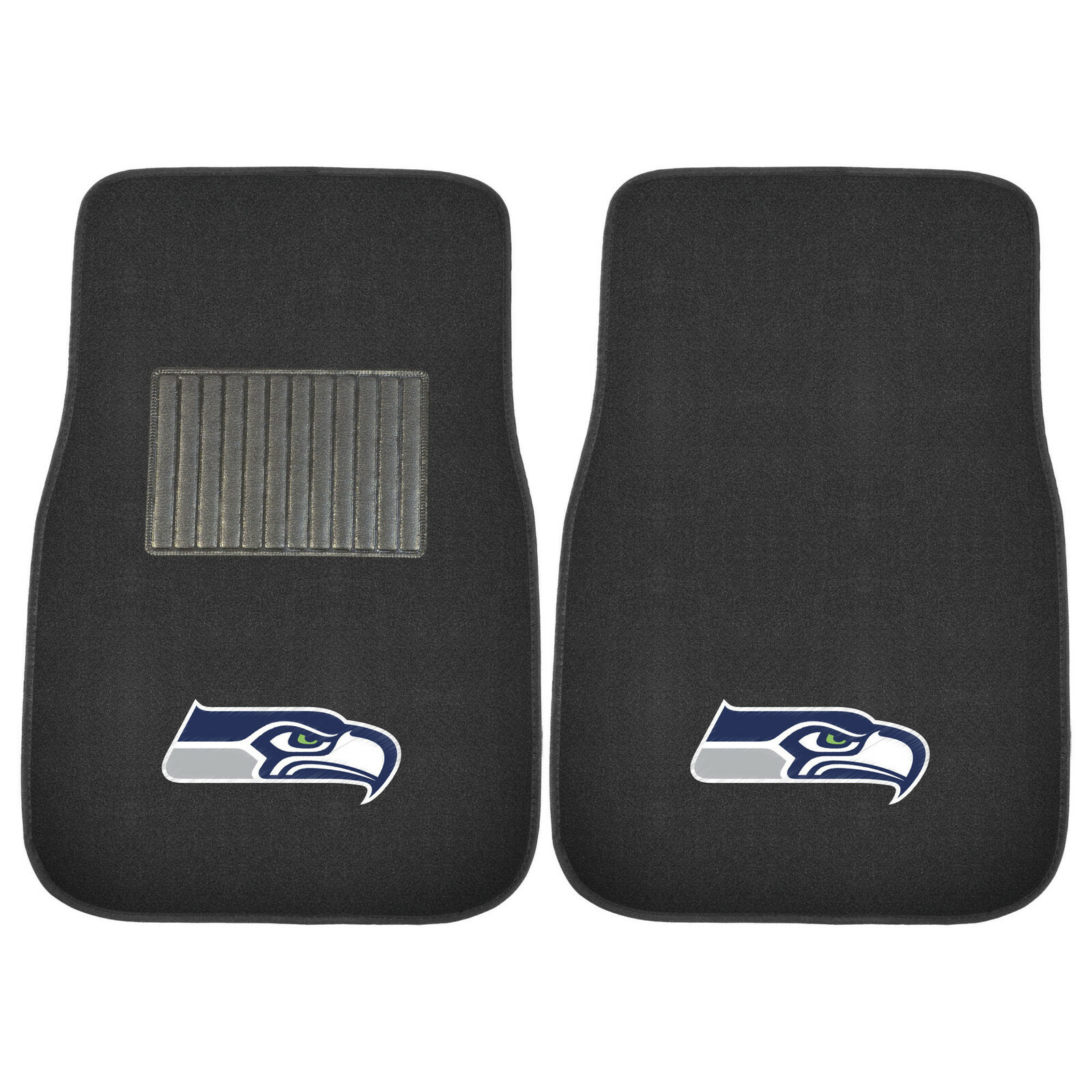 4PC NFL Seattle Seahawks Car Truck Black All Weather Carpet Floor Mats Set