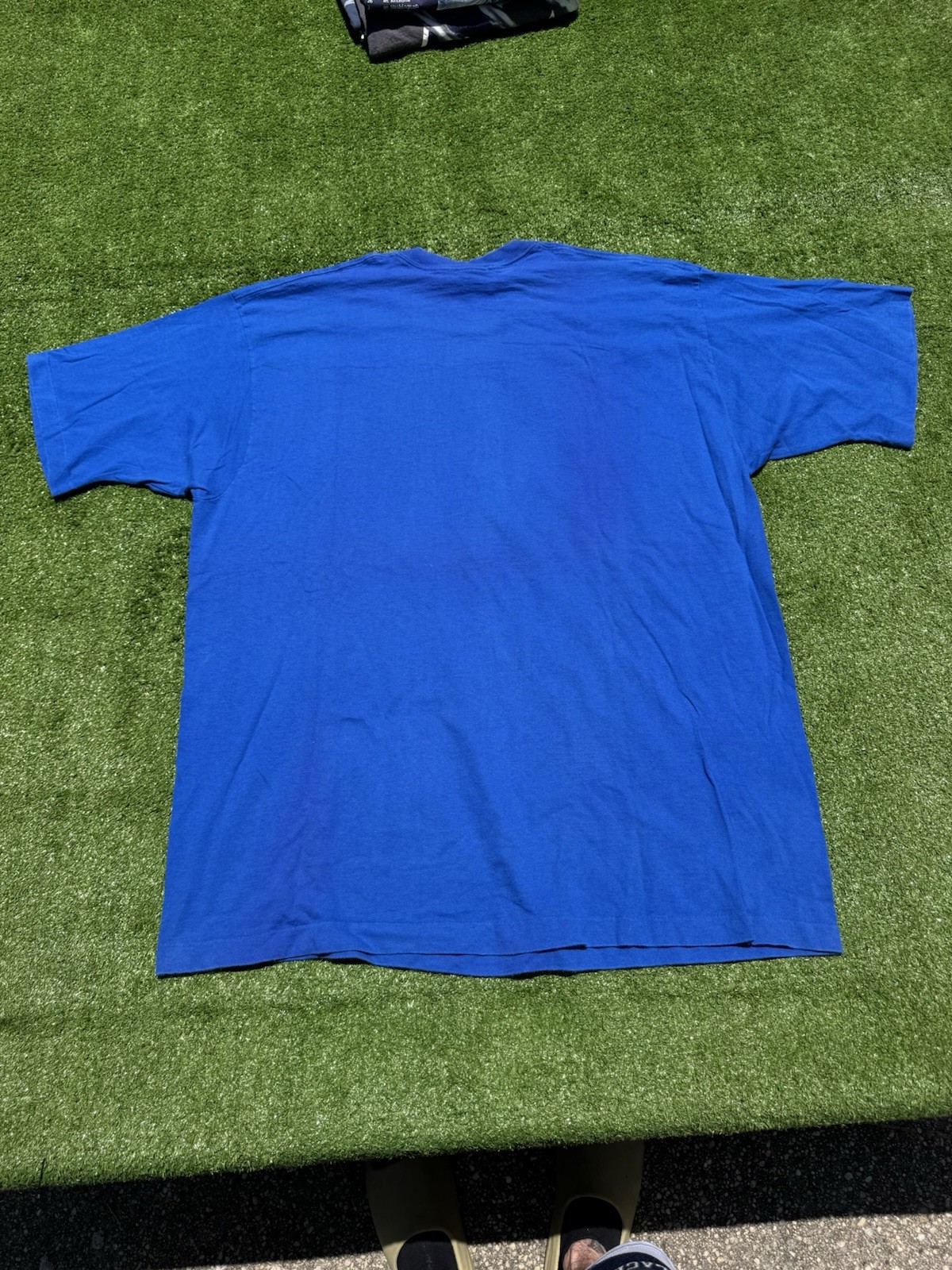 Vintage 1997 New York Giants Pro Player single stitch T-shirt Blue Size XXL