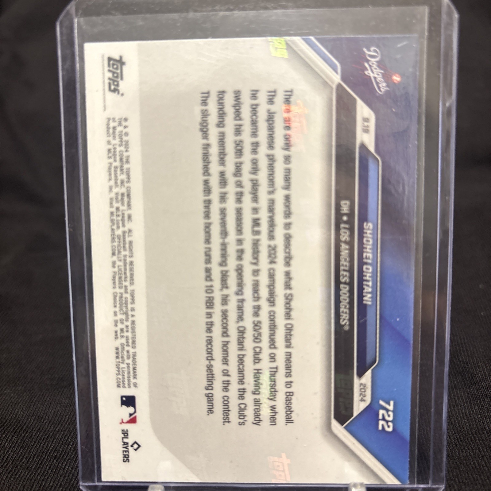 2024 Topps Now – Shohei Ohtani #722 /653737