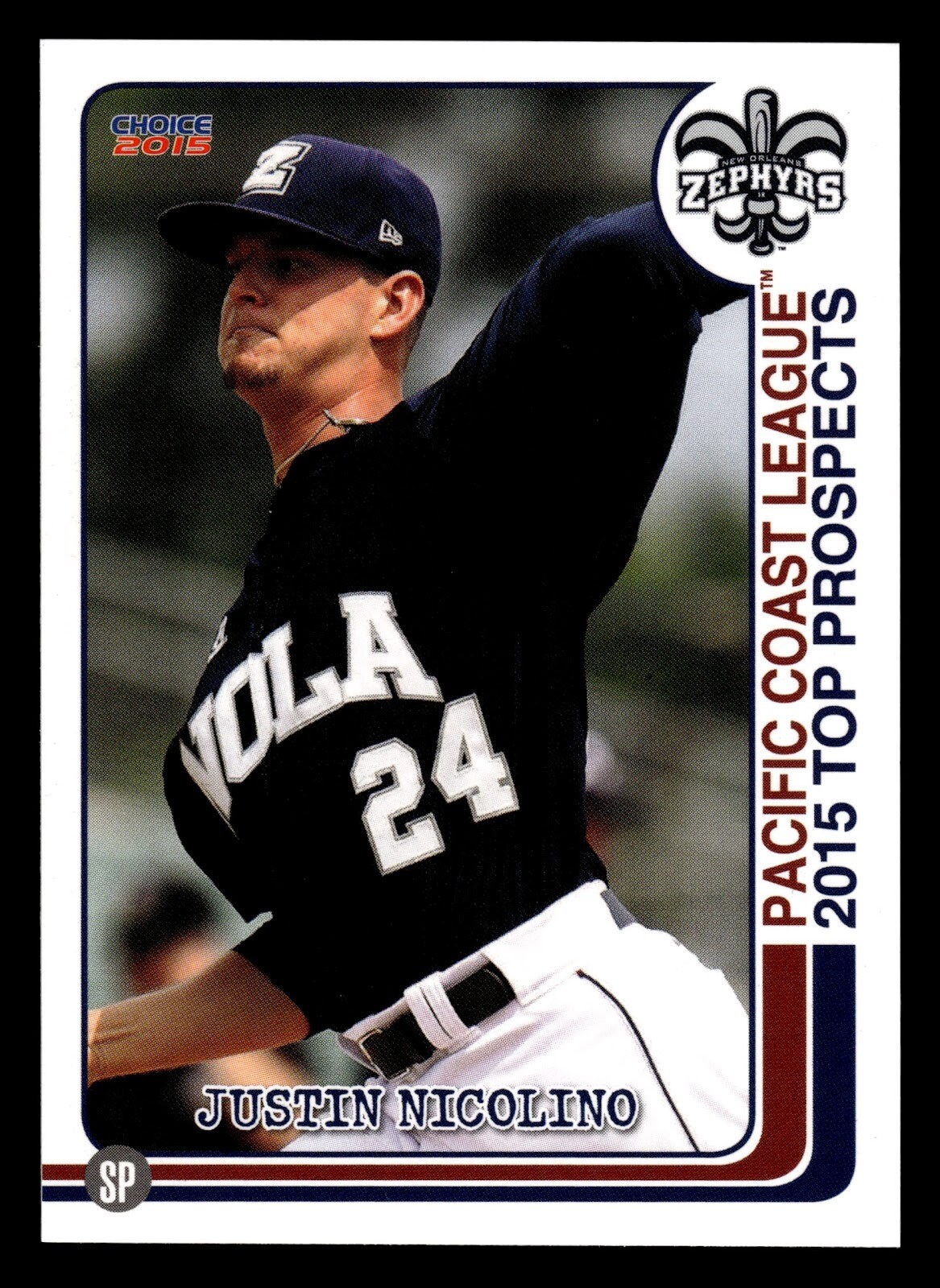 2015 Choice Pacific Coast League Top Prospects PCL AAA #21 Justin Nicolino