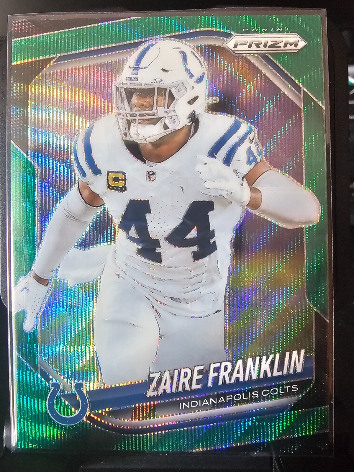 2025 Panini Prizm Zaire Franklin Green Wave