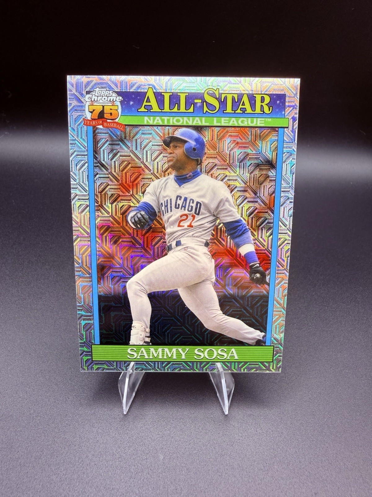 2026 Topps Series 2 1991 Chrome Silver Pack Mojo 91ASC-6 Sammy Sosa
