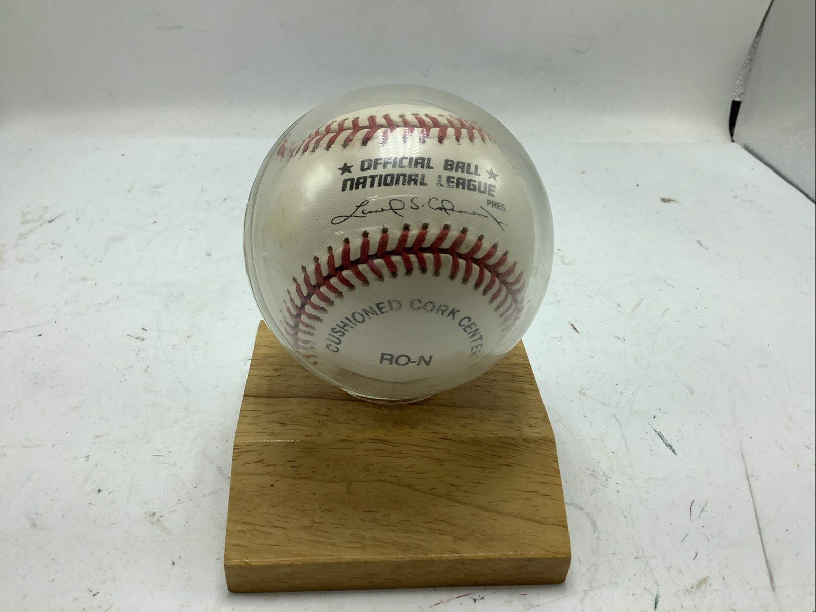 MLB – 1990’S – Official Ball National League- Leonard S. Coleman UNKNOWN AUTOGRA