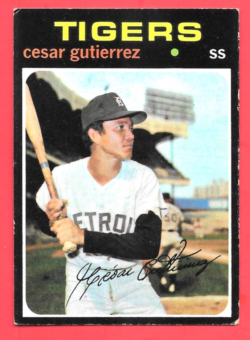 1971 Topps #154 Cesar Gutierrez – VG