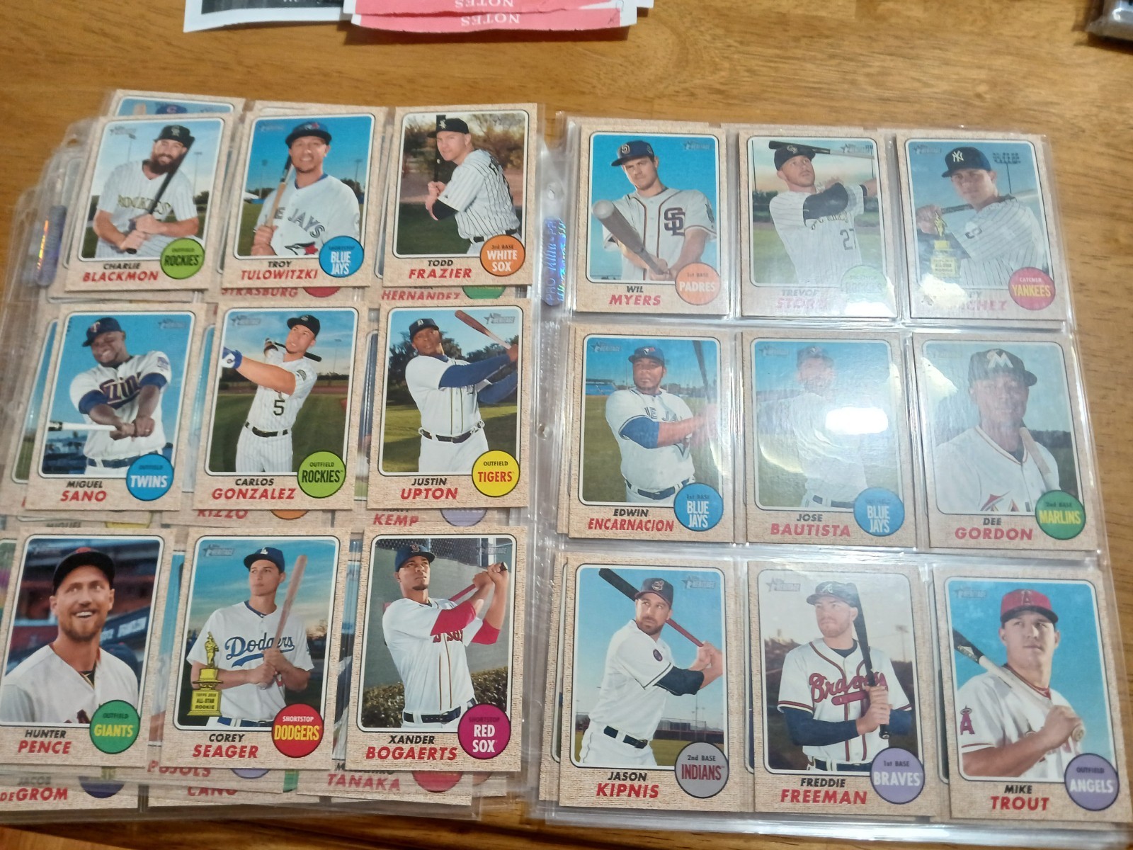 2017 Topps Heritage 91 Card SP 401-500 Lot -9 SHORTPRINT Set Trout Harper Stars