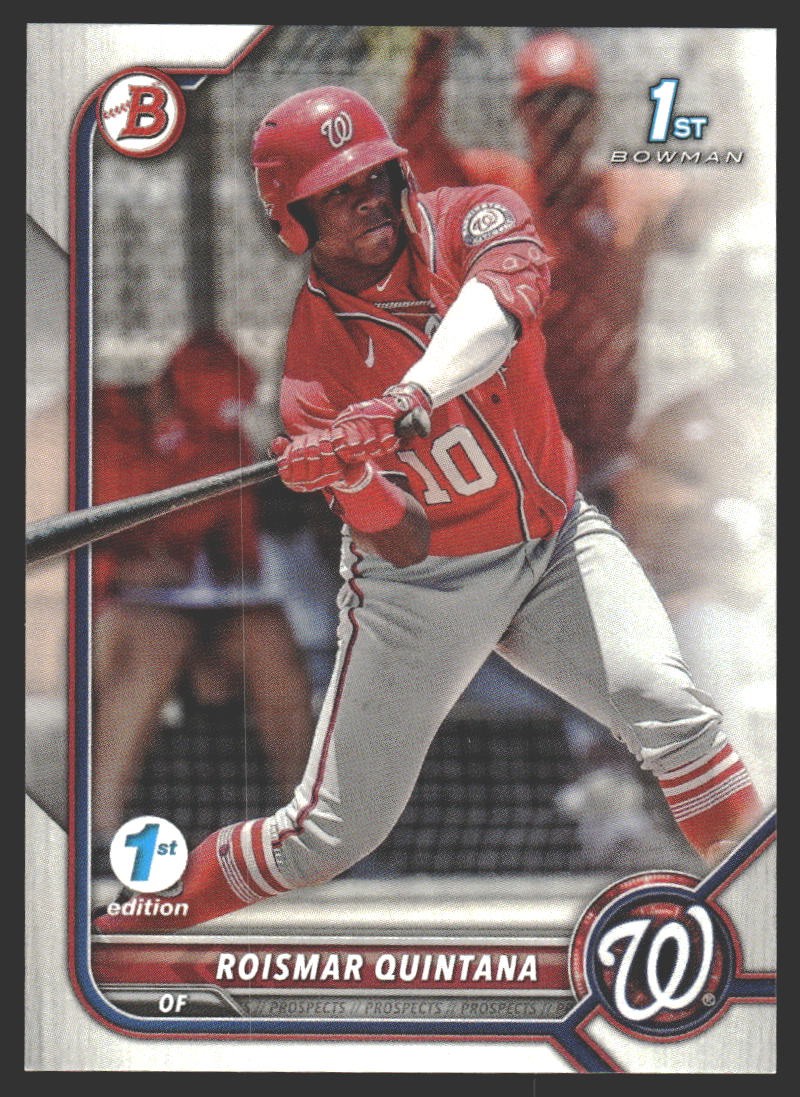 Roismar Quintana #BPPF-83 2022 Bowman 1st Edition Washington Nationals