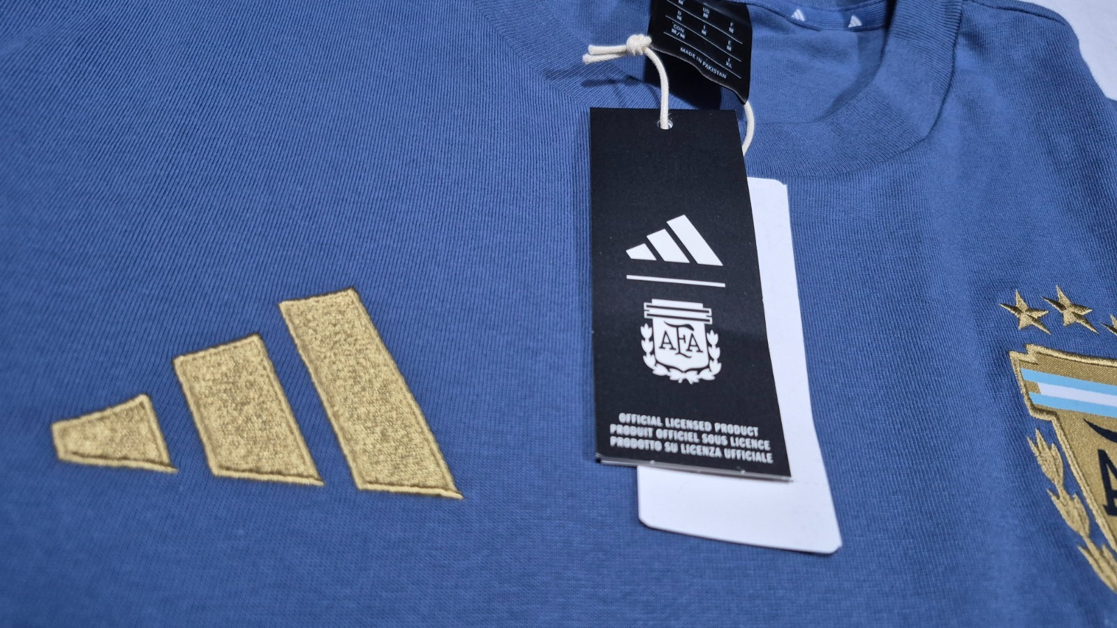 Adidas Argentina DNA T-shirt Men’s JZ6296 National Team Shirt Football Soccer