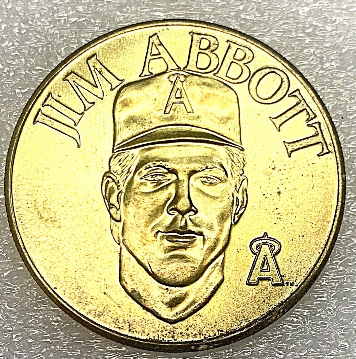 1990 Jim Abbott Medal – Los Angeles Angels- Bondai – 1989 Stats – 32MM – 19