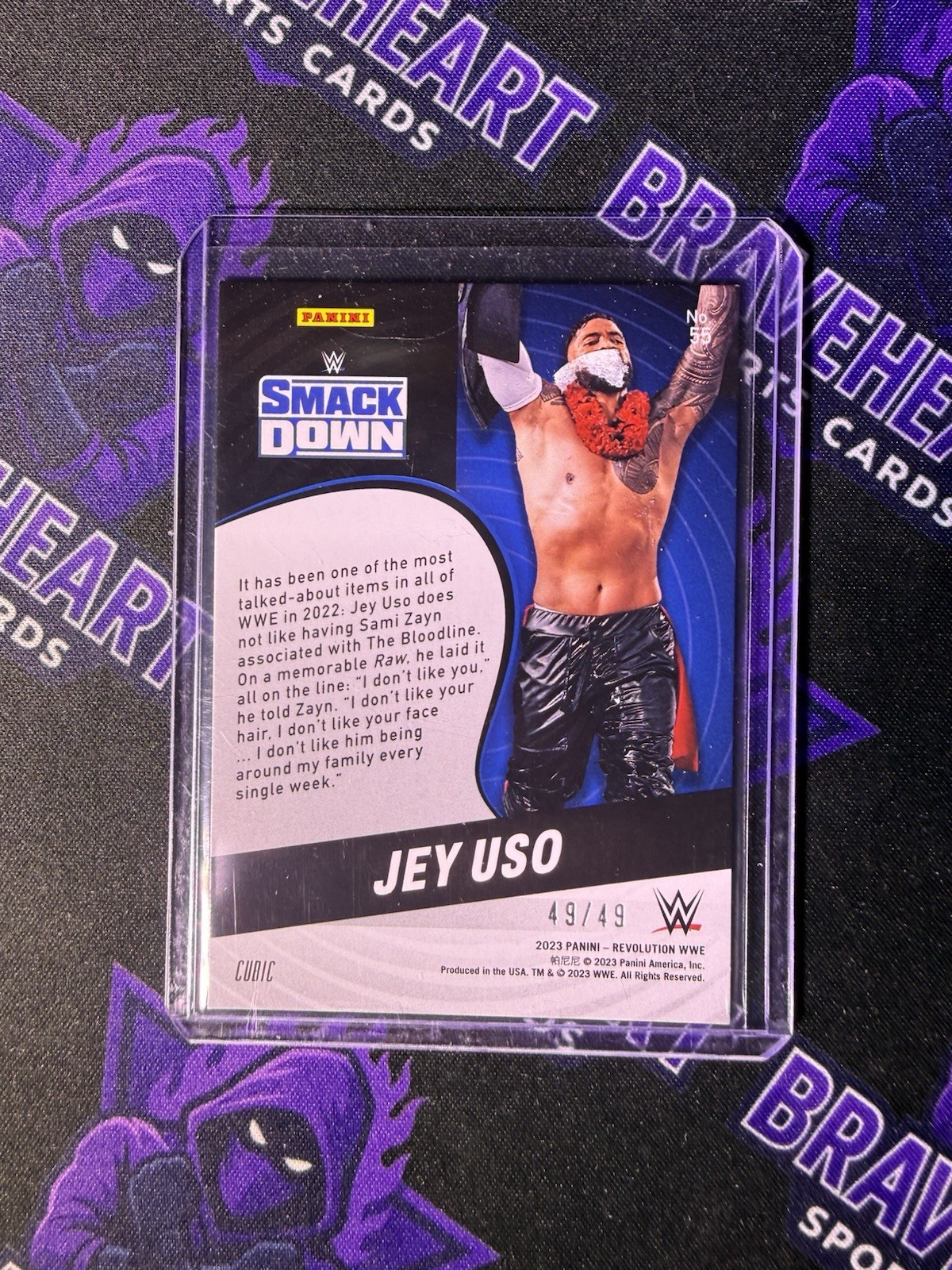 2023 Panini Revolution WWE Jey Uso Cubic #49/49