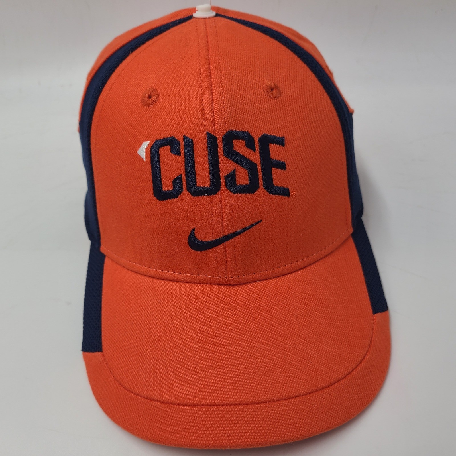 Syracuse Orange Hat Fitted One Size Nike Orange Blue NCAA Center Swoosh Flex Men