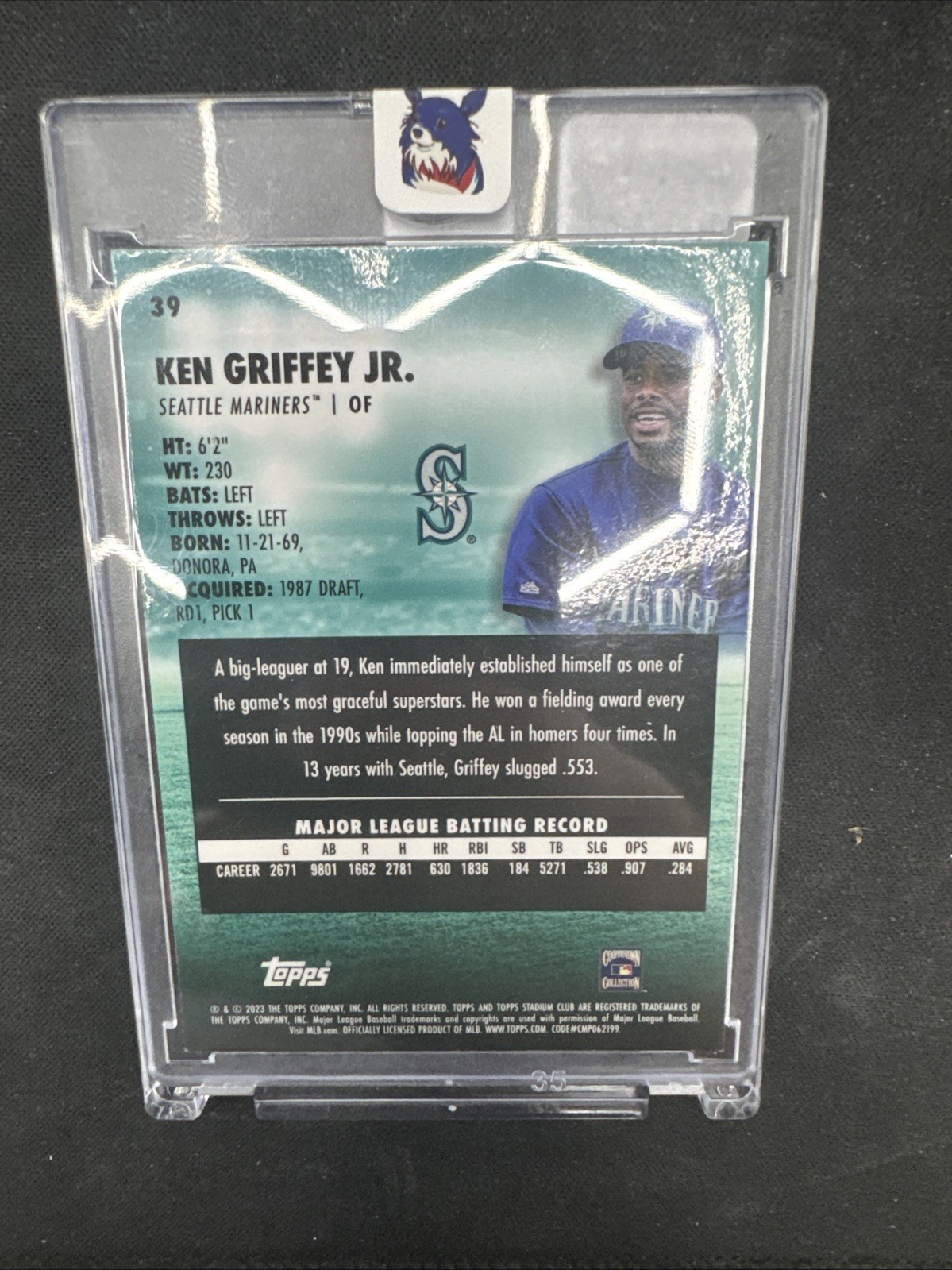 2023 Ken Griffey Jr Stadium Chrome Gold Minted Refractor Mariner’s Baseball