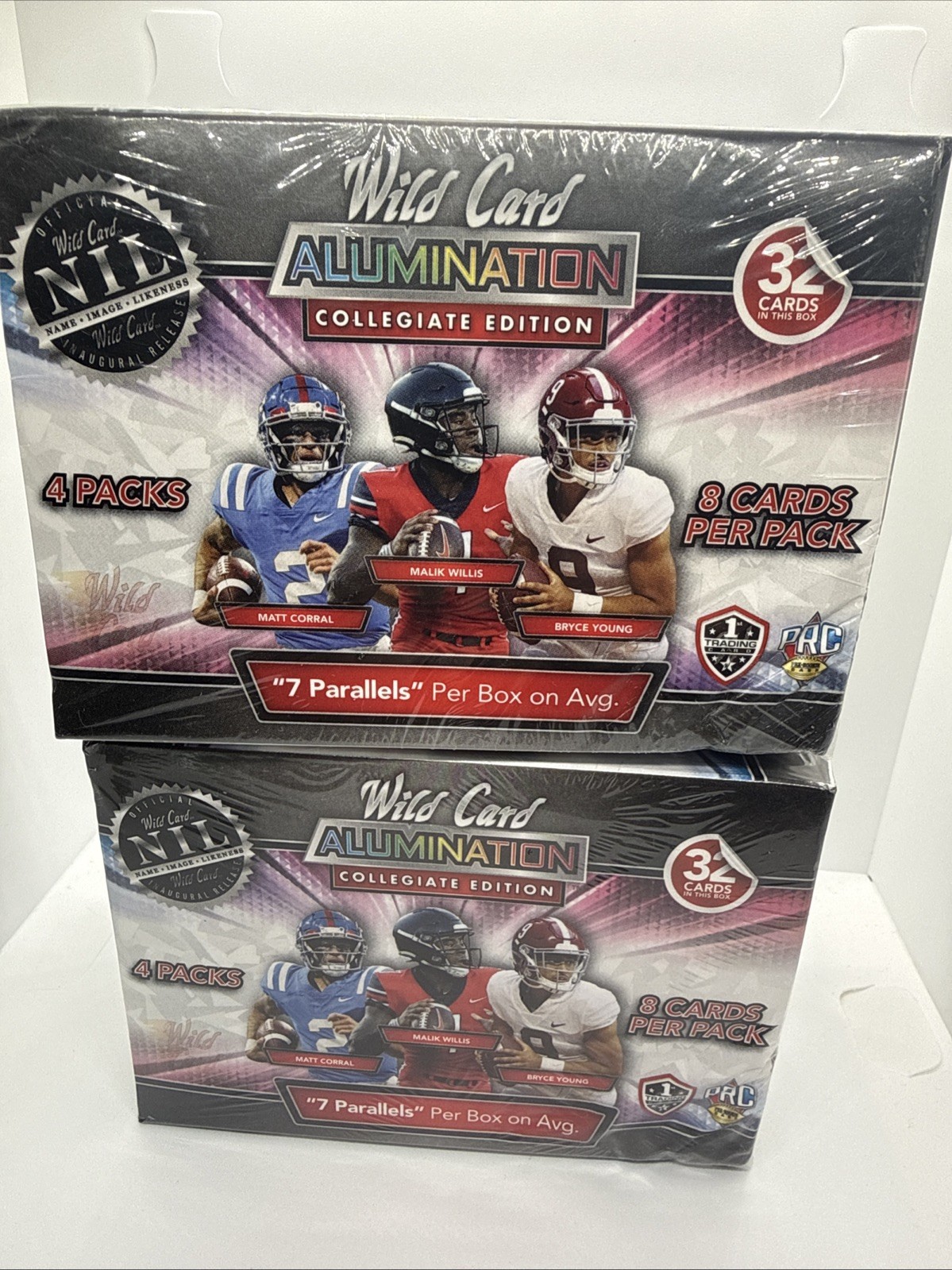 2 X 2021 Wild Card ALUMINATION Collegiate Edition NIL Blaster Box Factory Sealed