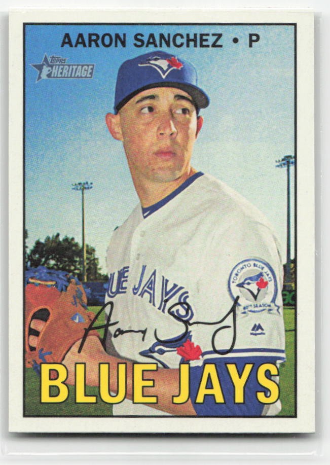 2016 Topps Heritage #722 Aaron Sanchez SP