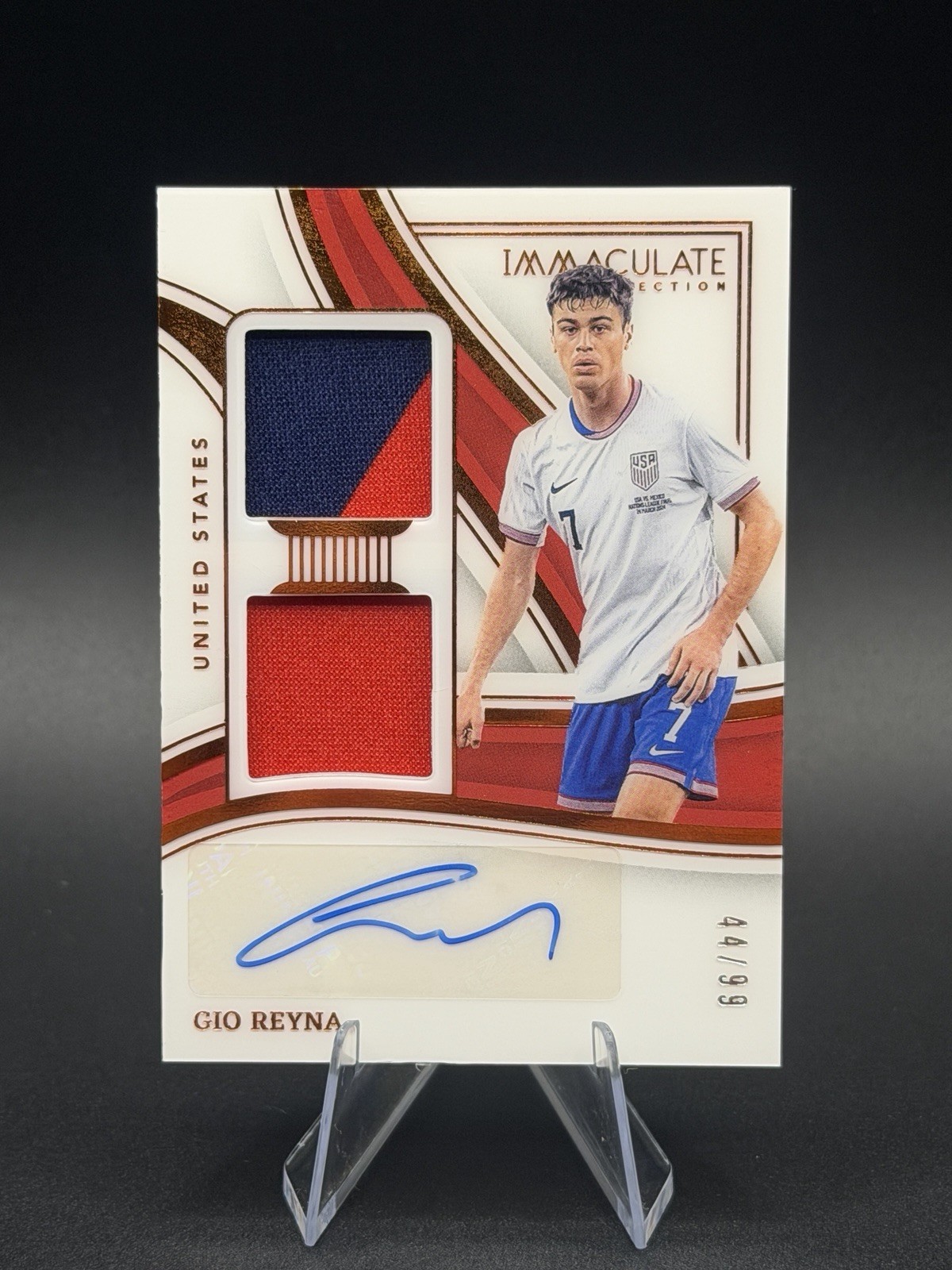 2023-24 Panini Immaculate Collection – Gio Reyna Dual Patch Auto /99 USMNT