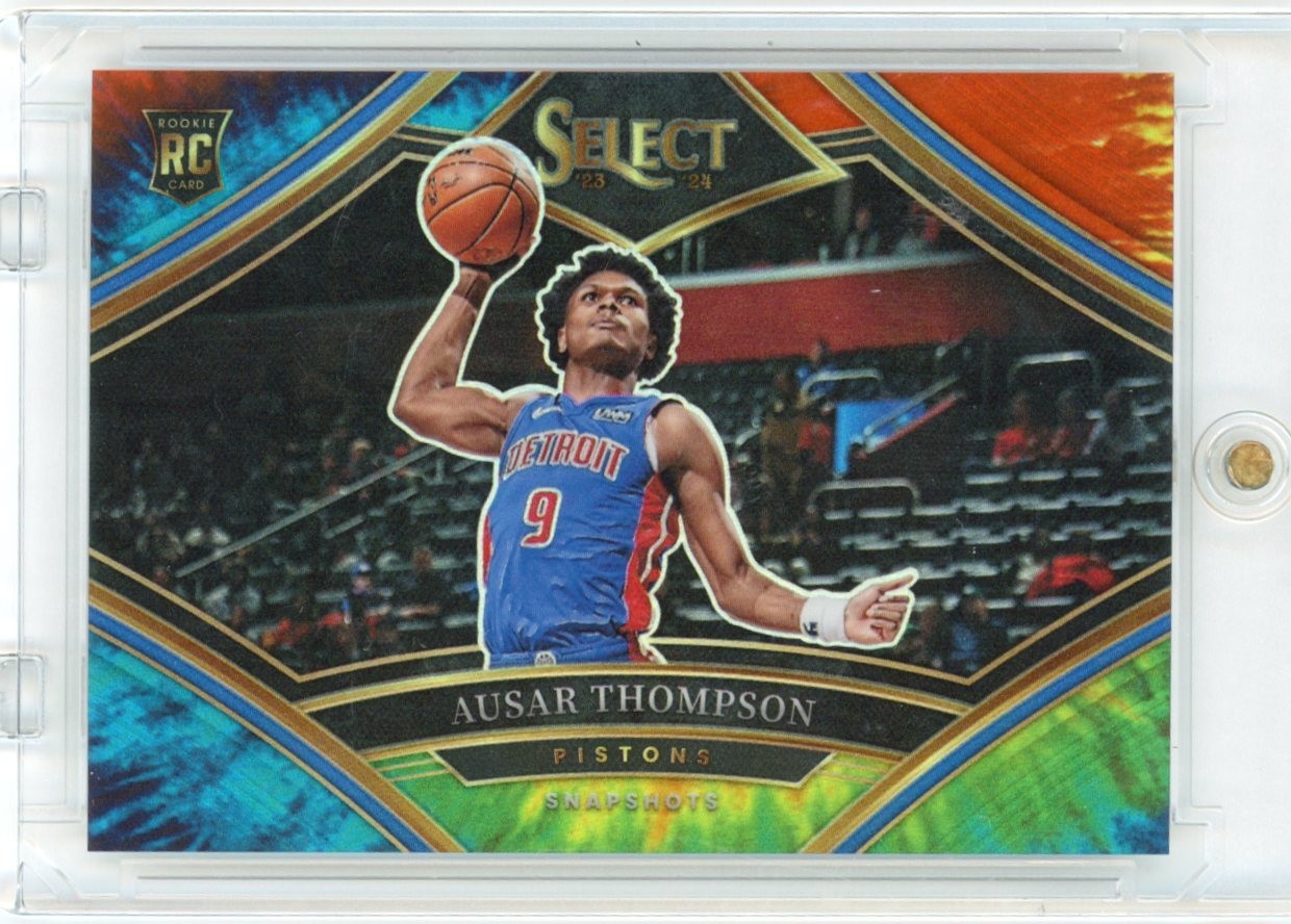Ausar Thompson 2023-24 Panini Select Snapshots #19 Tie-Dye Prizm Rookie /25