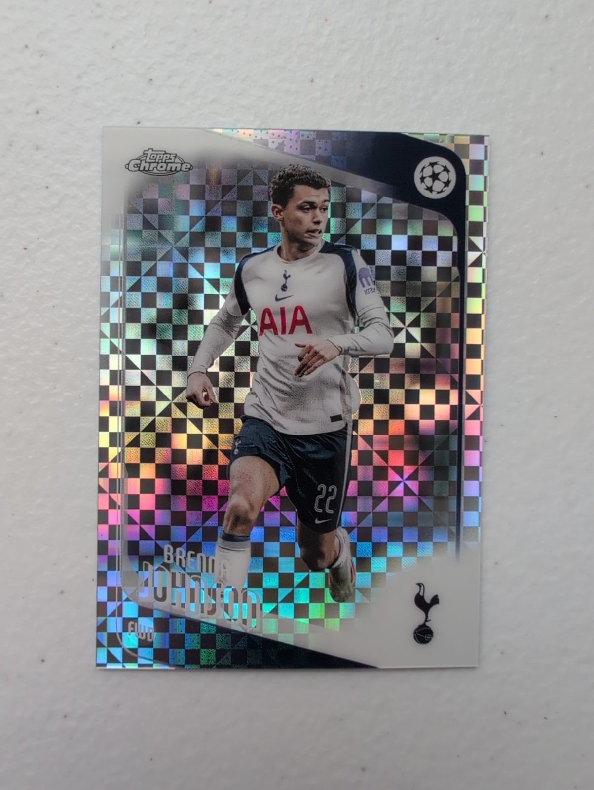 2025-26 Topps Chrome UEFA Club Competitions Xfractor #18 Brennan Johnson